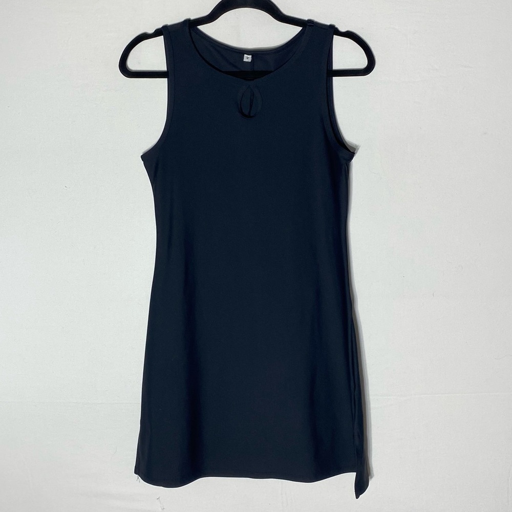 Nuu Muu Sleeveless Black Running Cycling Activewear Sporty Mini Dress M